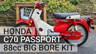 Honda C70 Passport - 88cc Big Bore Kit - Installation and Jetting