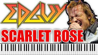 EDGUY - Scarlet Rose | PIANO COVER (Tobias Sammet's vocals)