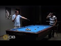 Efren Reyes showing Shane van Boening a new pool lesson with a chat.