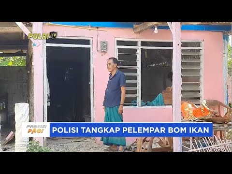 POLISI TANGKAP PELEMPAR BOM IKAN DI RUMAH KETUA KPPS PAMEKASAN