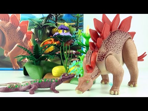 Playmobil Dinos Stegosaurus 5232 - Dinosaur Stegosaurus toy with eggs and babies