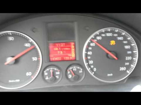 VW Golf V 2.0TDI DSG Acceleration 0-100km/h