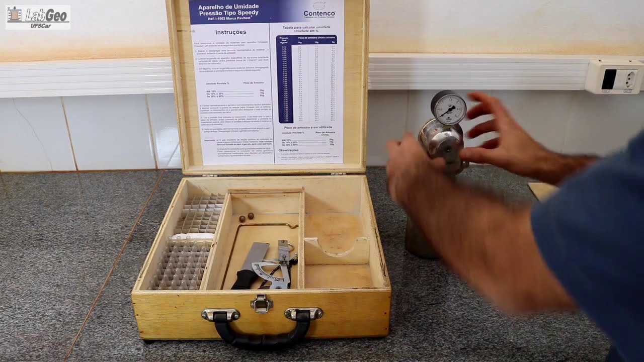 LABGEO - Teor de umidade do solo - Speedy Test