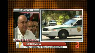 preview picture of video 'Recortes de policías de Miami Dade - América TeVé'