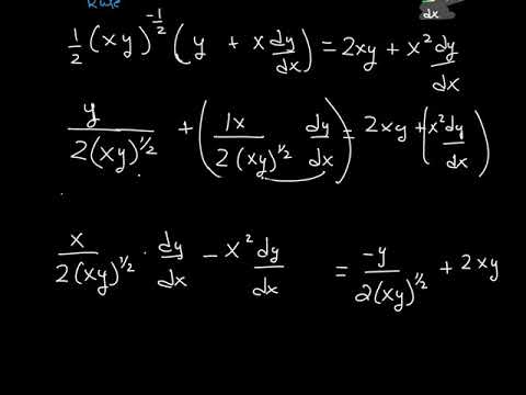 Chain in product rule with implicit differentiation