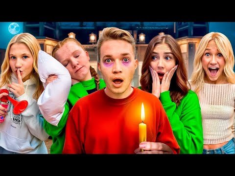 Fall Asleep In The MANSION And You Get Pranked! *CHALLENGE*