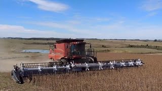 Colheitadeira Case IH 9230 com plataforma de 52 pés
