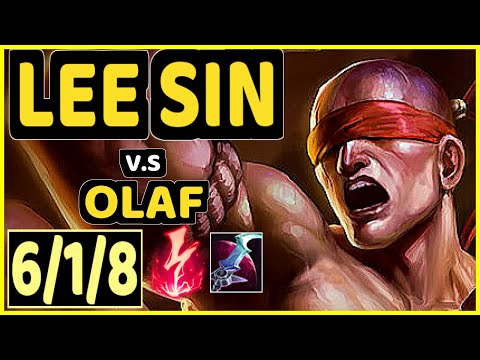 LEE SIN vs OLAF - 6/1/8 KDA JUNGLE GAMEPLAY - KR Ranked MASTER