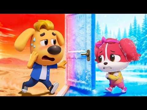 Hot VS Cold | Fun Challenge | Kids Cartoon | Sheriff Labrador | BabyBus TV
