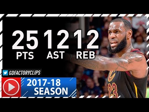 LeBron James Triple-Double Full Highlights vs Lakers (2017.12.14) - 25 Pts, 12 Reb, 12 Ast, KING!