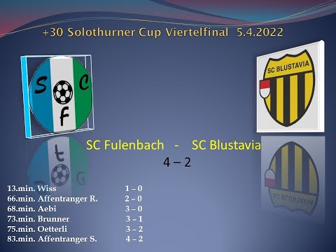 +30 Mannschaft Solothurner Cup Viertelfinale SC Fulenbach - SC Blustavia