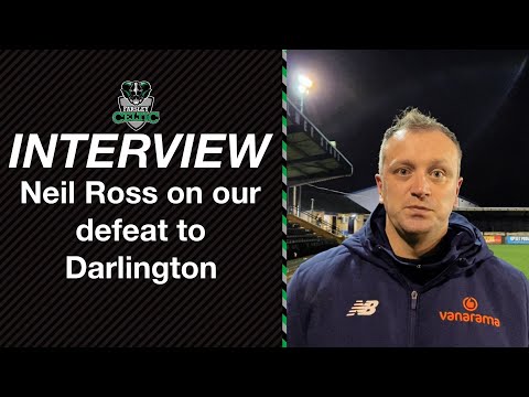 Post-Match Reaction: Neil Ross vs Darlington (H)