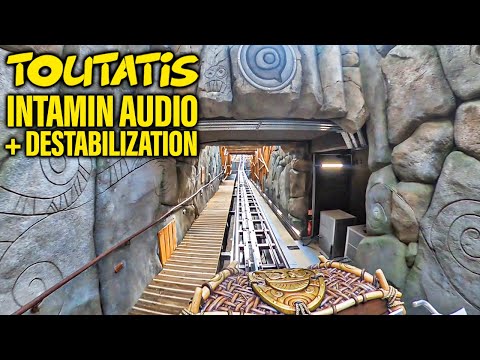 TOUTATIS Intamin Multi-Launch (With Audio & Destabilized) POV - Parc Astérix
