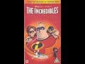 Opening To The Incredibles UK VHS 2005