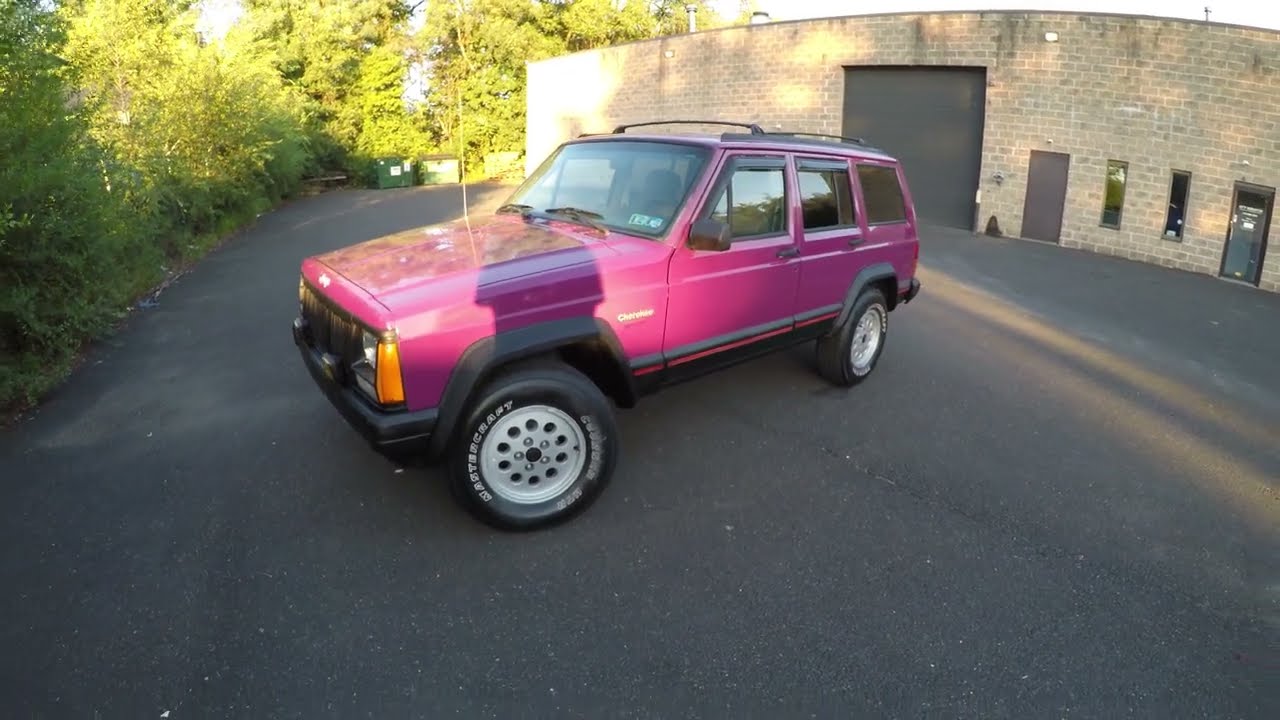 4K Review 1996 Jeep Cherokee Sport XJ 4.0L 4WD Factory ...
