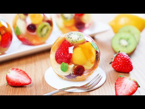 세상에 하나뿐인 과일 젤리 치즈케이크🍓🥝🍋 / The only fruit jelly cheesecake in the world. / christmas / Cup measure
