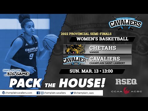 RSEQ D1 Women's Basketball: SF: Vanier @ Ch.-St-Lambert [March 13, 2022]
