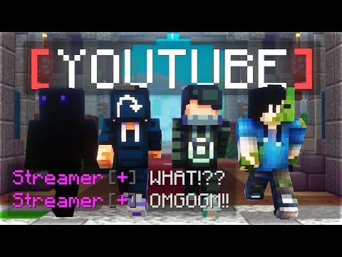Surprising Hive Streamers with FOUR YouTube Ranks (Minecraft)