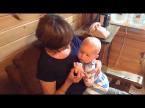 Cooper loves ice cream