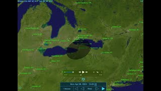 Total Solar Eclipse Path - April 8, 2024