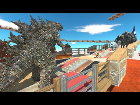GODZILLA DEATH CLIMB - Animal Revolt Battle Simulator