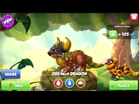 Hatched Ore Vein Dragon-Dragon Mania legends | Got 2nd Red lion | DML