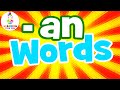 The AN Words Read AN Words For Children Word Family Series