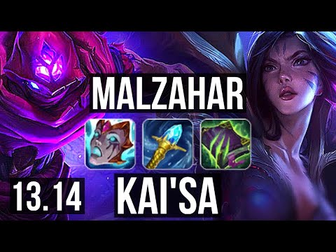 MALZAHAR & Karma vs KAI'SA & Yuumi (ADC) | 8/2/12, 800K mastery | TR Master | 13.14
