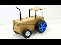 How To Make A Mini Electric Toy Tractor With Cardboard At Home DIY Science Project Very Simple