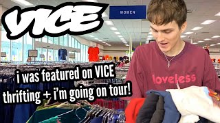i was featured on VICE! trip to the thrift, tour, and writing an article for Vice 👕
