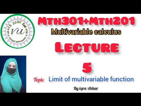 Mth201 Lecture 5||Mth301 Lecture 5||Limit of Multivariable Function||#mth201 #mth301