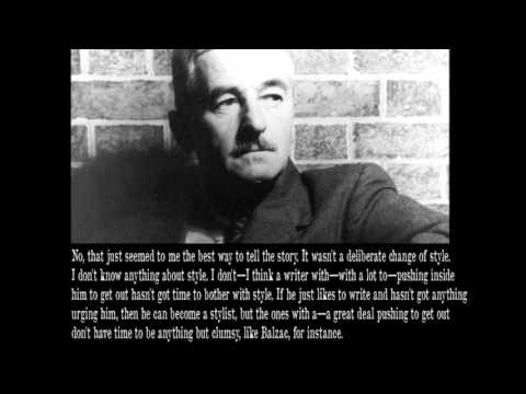William Faulkner on Style and Writing in the Present Tense