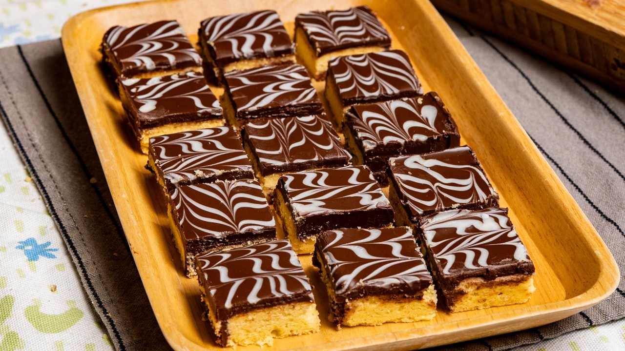 Biskut Marble Shortbread Premium – Rapuh, Gebu & Melt In The Mouth (Tak Perlu Mixer!)