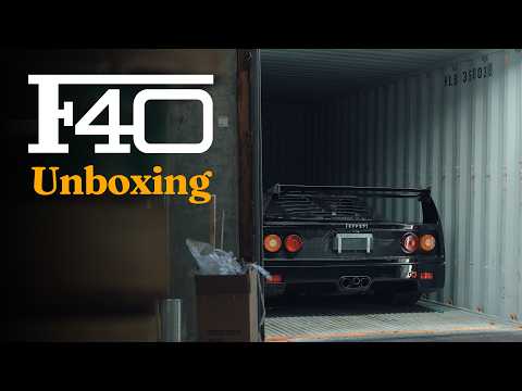 Black Ferrari F40 - A Cinematic Unboxing