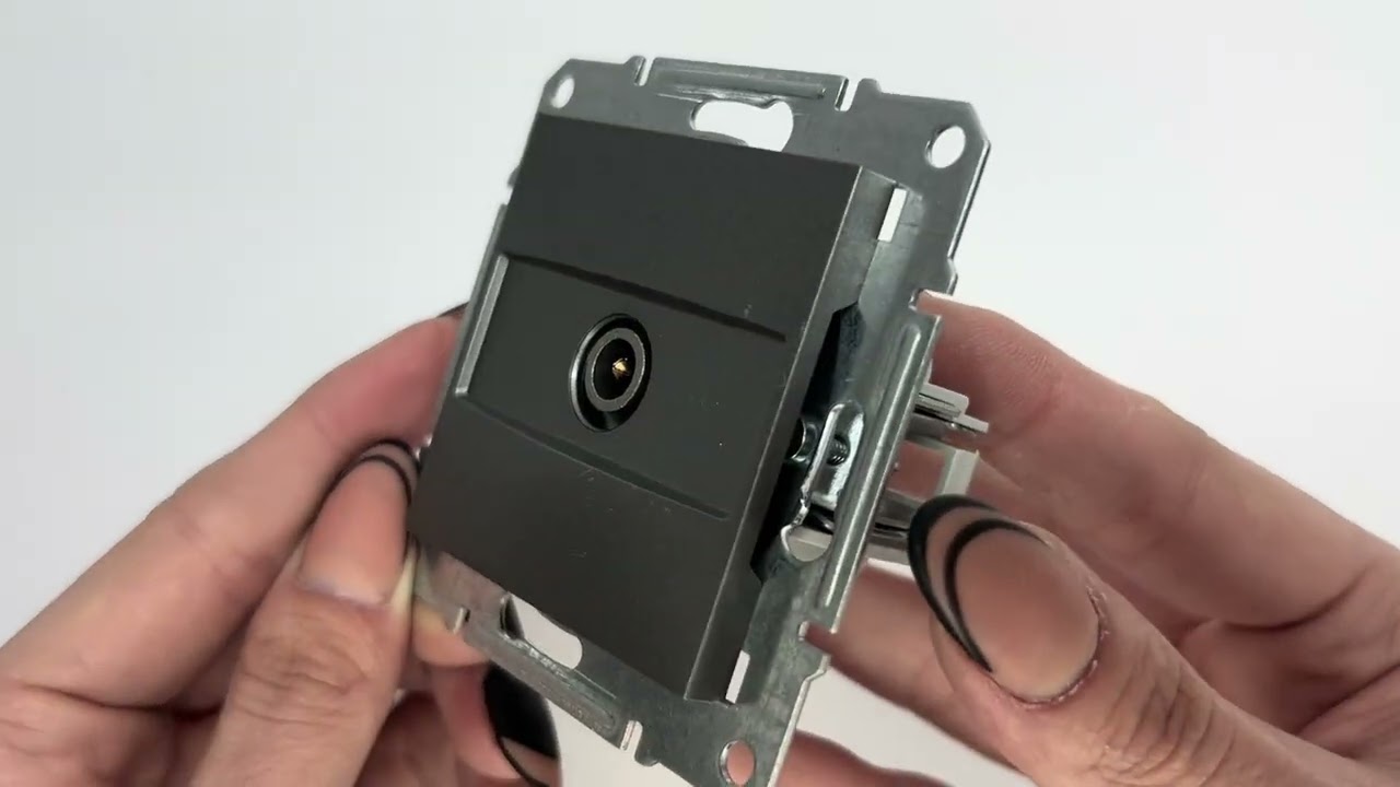 Розетка кінцева телевізійна SCHNEIDER Asfora сталь EPH3200162