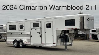 A preview image of the linked video showcasing 2024 Cimarron Norstar Warmblood 2 + 1