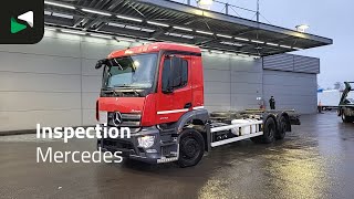Camion porte-conteneur Mercedes-Benz Antos 2632 Antos 6X2 BDF ADR Steering Axle Automatic Airco Euro | Image 4 - Autoline