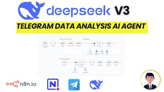 Automated AI Agent Data Analysis with n8n  : DeepSeek V3 + Telegram Integration Tutorial (Part 3)