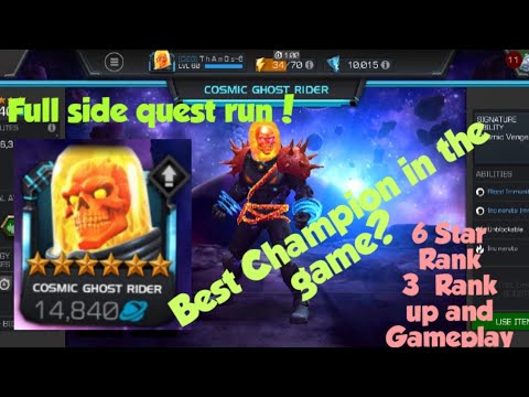 6 Star Rank 3 Cosmic GhostRider Rank up and Gameplay.CGR solo's every champ in Fight of the Valkyrie