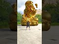 Unblocked Buddha statues are broken and 🤯3D Special Effects | 3D Animation #shorts #vfxhd