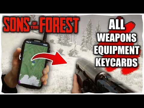 Ultimate Guide to ALL Weapons, Items and Keycard Locations Sons Of The Forest