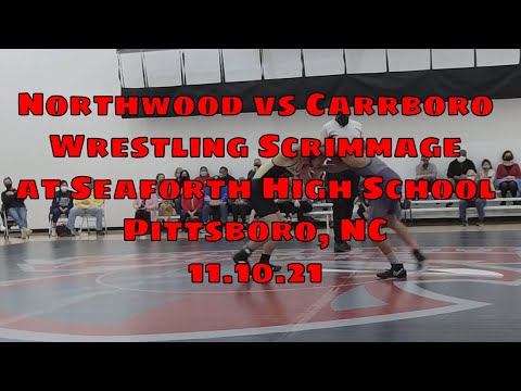 195 lb Northwood vs Carrboro wrestling scrimmage at Seaforth high school - 11.10.21
