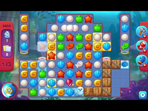 Fishdom Hard Level 9664 (with Double Lightning Boosters) @choraelmin