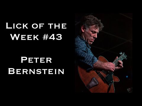 Lick of the Week #43 (Peter Bernstein ii V I Lick)