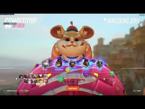 1000 IQ Hammond Gameplay - YEATLE #1 WRECKING BALL OVERWATCH 2 SEASON 3 TOP 500