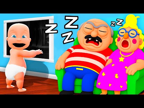 Baby Escapes EVIL PARENTS!