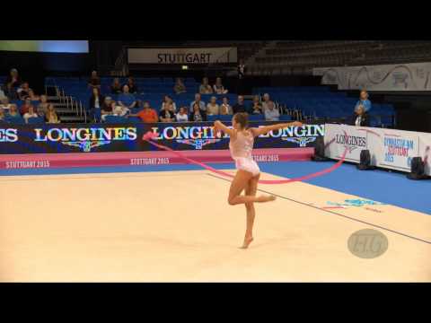 Mariya MATEVA (BUL) 2015 Rhythmic Worlds Stuttgart - Qualifications Ribbon