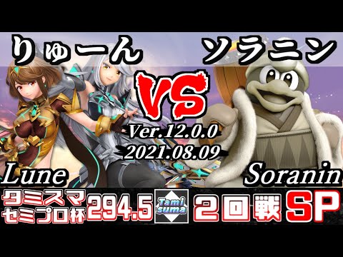 タミスマSP294.5 セミプロ杯2回戦 Lune／りゅーん(ホムラ/ヒカリ) VS ソラニン(デデデ) 【スマブラSP】
