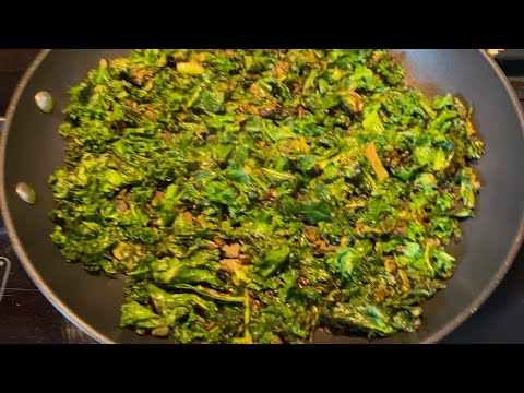 Sauteed Kale Recipe - Crispy Pan Fried Kale - How To Cook Kale On A Frying Pan - So Healthy & Yummy!