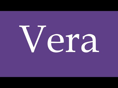 How To Pronounce ''Vera'' Correctly in Spanish